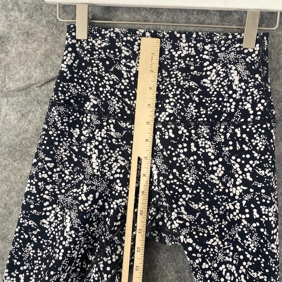 Lululemon Align Crop 4 Small Black High Rise Printed 21" Nulu Athletic Workout - Picture 6 of 13